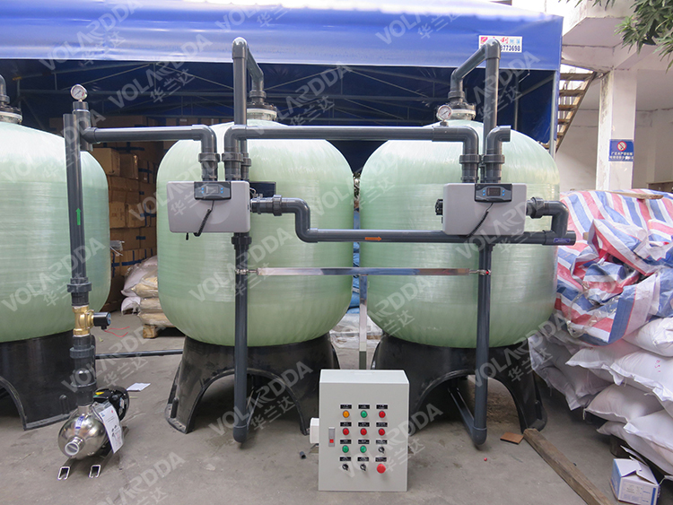 廣州晨興15噸大型工業鍋爐樹脂軟化水設備